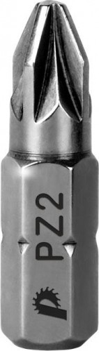Бита для заворачивания ПРАКТИКА "Профи" PZ-2х25мм отверточная (2шт) 035-615