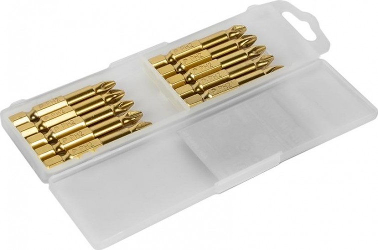 Бита для заворачивания ПРАКТИКА "Эксперт" PH-2х50мм Tin отверточная (10шт) 036-933