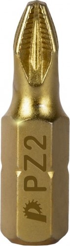 Бита для заворачивания ПРАКТИКА "Эксперт" PZ-2х25мм Tin отверточная 037-046