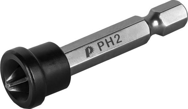 Бита для заворачивания ПРАКТИКА "Профи" PH-2х25мм для гипрока, с ограничителем, отверточная (50шт) 648-304