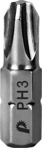 Бита для заворачивания ПРАКТИКА "Профи" PH-3х25мм отверточная (2шт) 035-592