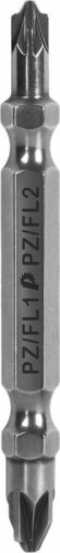 Бита для заворачивания ПРАКТИКА "Профи" двусторонняя PZ/FL1-PZ/FL2х65мм отверточная (2шт) 906-821 - изображение 3