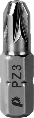 Бита для заворачивания ПРАКТИКА "Профи" PZ-3х25мм отверточная (2шт) 035-639