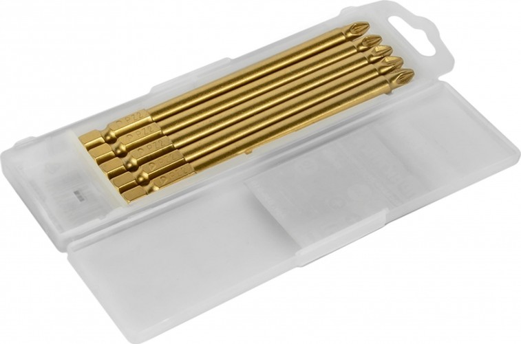 Бита для заворачивания ПРАКТИКА "Эксперт" PZ-2х110мм Tin отверточная (5шт) 034-946 - изображение 2