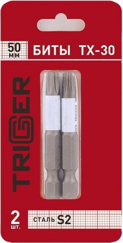 Бита для заворачивания TRIGGER 84976 ПРОФИ TORX-30 50мм (2шт.) тов-151826