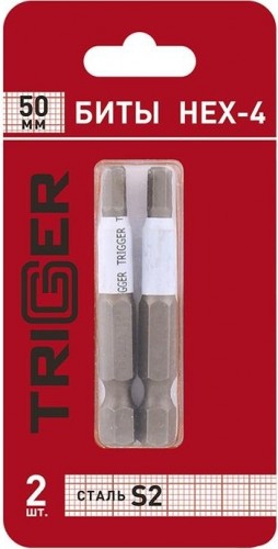 Бита для заворачивания TRIGGER 84978 ПРОФИ HEX-4 50мм (2шт.) тов-151828