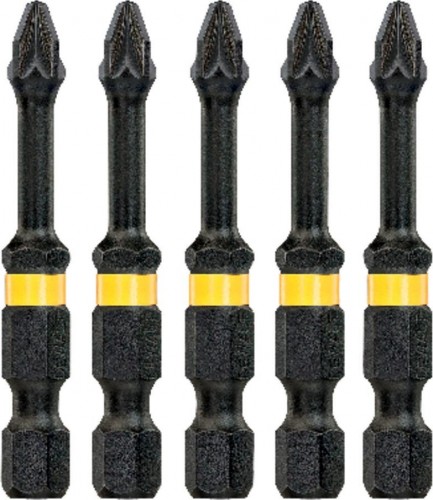 Бита для заворачивания ударная DeWALT РZ2х50 мм (5шт) IMPACT TORSION DT7391T DT7391T-QZ