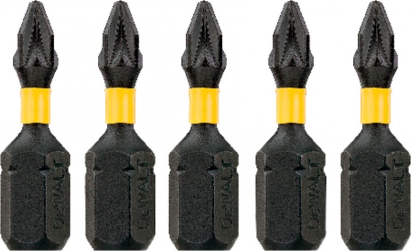 Бита для заворачивания ударная DeWALT РZ1х25 мм (5шт) IMPACT TORSION DT7386T DT7386T-QZ