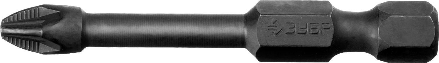 Бита для заворачивания ЗУБР ПРОФЕССИОНАЛ e 1/4", pz2, 50мм, 2шт 26023-2-50-S2