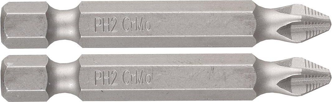 Бита для заворачивания ЗУБР МАСТЕР кованые, e 1/4", ph2, 50мм, 2шт 26001-2-50-2