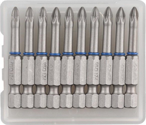 Бита для заворачивания ЗУБР ЭКСПЕРТ торсионные кованые, обточенные, e 1/4", pz1, 50мм, 26013-1-50-10 - изображение 2