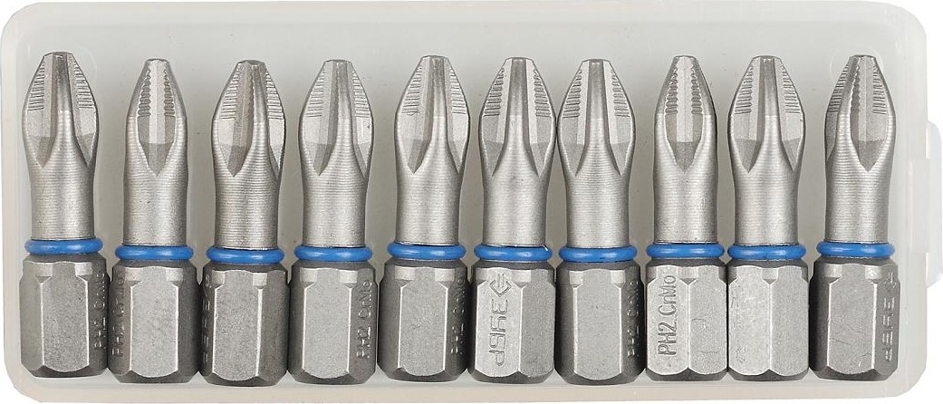 Бита для заворачивания ЗУБР ЭКСПЕРТ торсионные кованые, обточенные, 1/4", ph2, 25мм, 1 26011-2-25-10 - изображение 2