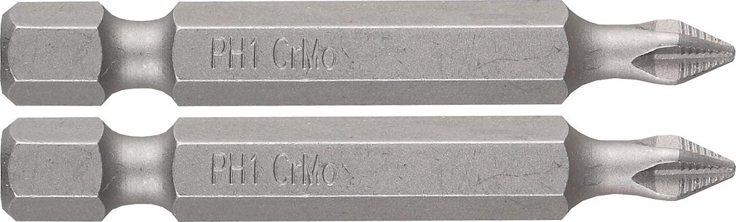 Бита для заворачивания ЗУБР МАСТЕР кованые, e 1/4", ph1, 50мм, 2шт 26001-1-50-2