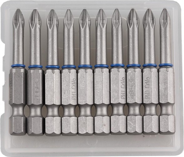 Бита для заворачивания ЗУБР ЭКСПЕРТ торсионные кованые, обточенные, e 1/4", ph1, 50мм, 26011-1-50-10 - изображение 2