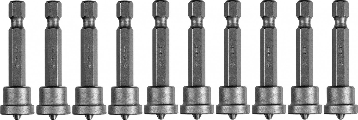 Бита для заворачивания ЗУБР МАСТЕР phillips, с ограничителем, 50 мм, e 1/4", cr-v, 10 26002-2-50-10 - изображение 3