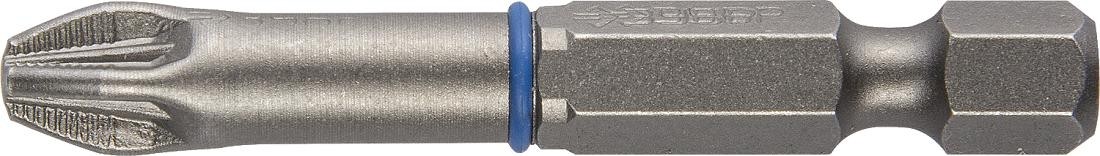 Бита для заворачивания ЗУБР ЭКСПЕРТ торсионные кованые, обточенные, e 1/4", pz3, 50мм, 26013-3-50-2