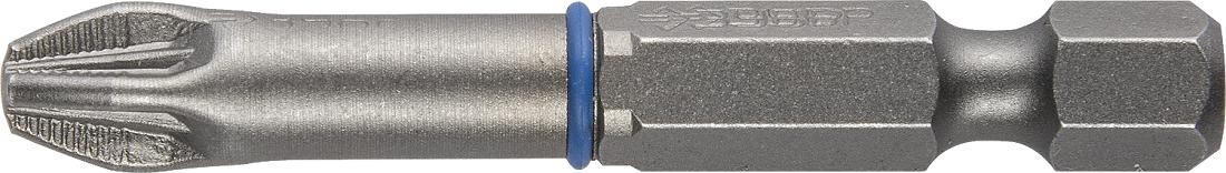 Бита для заворачивания ЗУБР ЭКСПЕРТ торсионные кованые, обточенные, e 1/4", ph3, 50мм, 26011-3-50-2