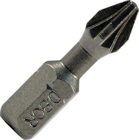 Бита фрезерованная  D.BOR  PZ3, 25 мм TORSION  (D-T-PZ03-025-010) D05-DTPZ03025010