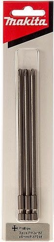 Бита с алмазным покрытием MAKITA PH2, 177 мм E-FORM (уп.3шт) P-67804 P-67804 - изображение 2