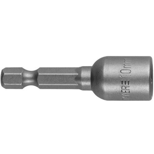 Бита с торцевой головкой STAYER "нат-драйвер" магнитная, тип хвостовика - E 1/4, 10мм 26390-10