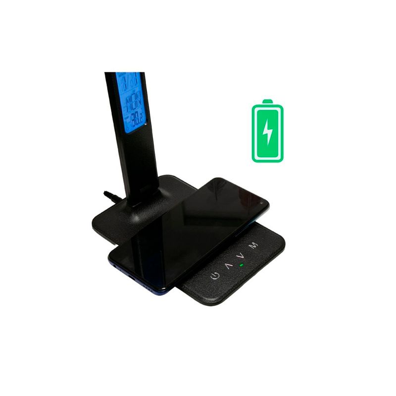 Светодиодная настольная лампа Blaupunkt PRO 6W CCT 3000K-6000K LCD экран, черная - изображение 3