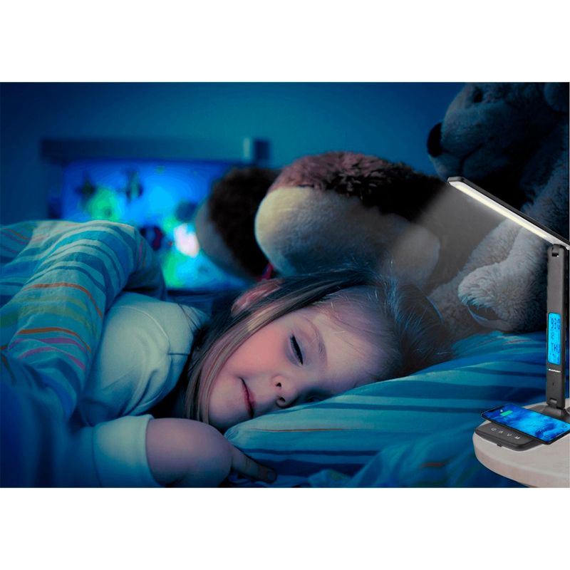 Светодиодная настольная лампа Blaupunkt PRO 6W CCT 3000K-6000K LCD экран, черная - изображение 5