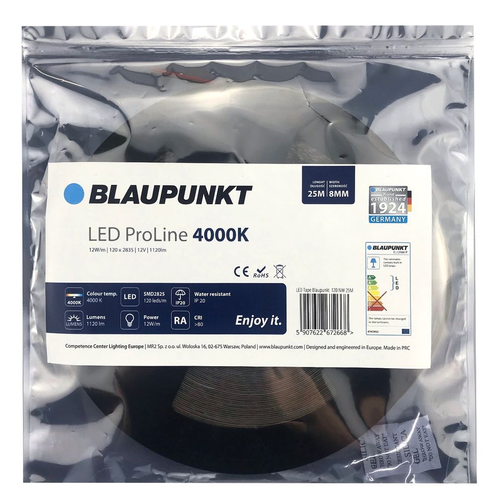 Светодиодная лента Blaupunkt Pro Line 25M 12W/mb натуральный свет