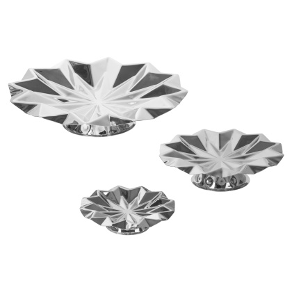 БЛЮДО на ножке "Оригами" d=410мм h=95мм нерж. ''Luxstahl'' - изображение 2