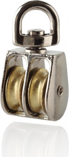 Блок 50 мм двойной с металлическим диском