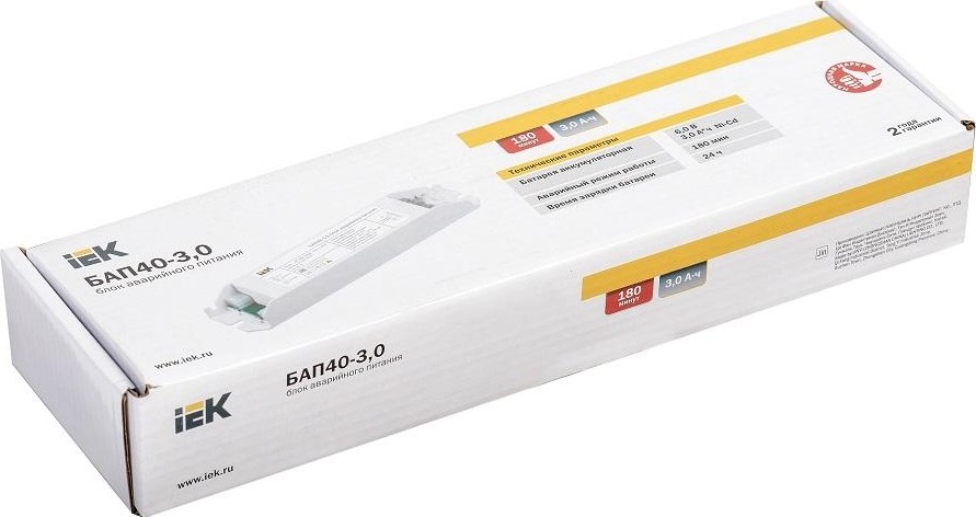 Блок аварийного питания IEK БАП40-3.0 для LED ИЭК LLVPOD-EPK-40-3H