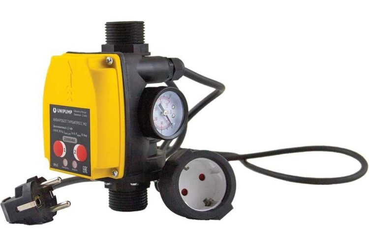 Блок автоматики UNIPUMP ТУРБИПРЕСС М2 с вилкой и розеткой 13545