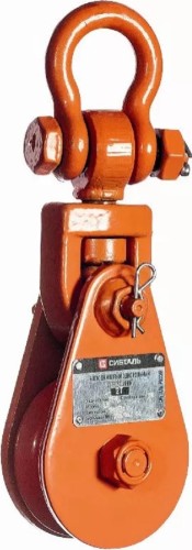 Блок монтажный СИБТАЛЬ LS 2Т шкивовый однорольный с проушиной 00013855