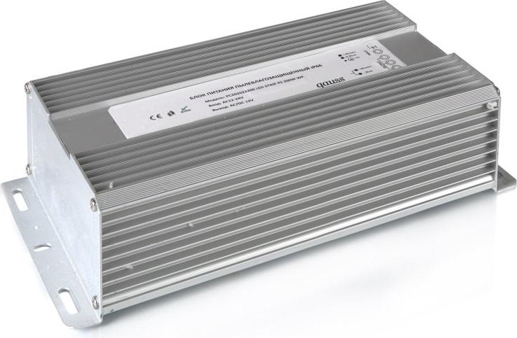 Блок питания GAUSS LED для светодиодной ленты пылевлагозащищенный 200w 12 202023200