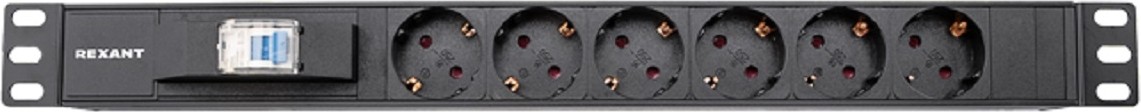 Блок распределения питания REXANT 04-0103-1 для 19" шкафов - изображение 2
