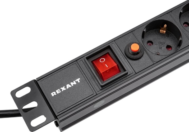 Блок распределения питания REXANT 04-0104-1 для 19" шкафов - изображение 3