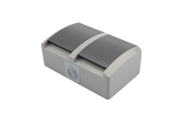 Блок розеток Kranz KR-78-0613 горизонтальный 2 INDUSTRIAL IP54 с зазем.