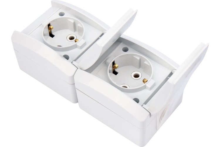 Блок розеток Kranz KR-78-0802 вертикальный 2 INDUSTRIAL IP54 с зазем., о/у - изображение 4