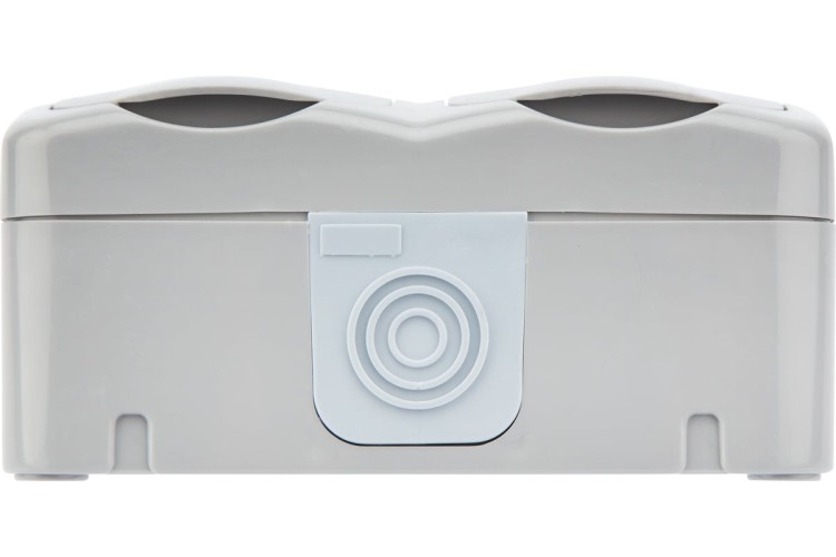 Блок розеток Kranz KR-78-0806 горизонтальный 2 Mini OG IP54 с зазем., о/у - изображение 5