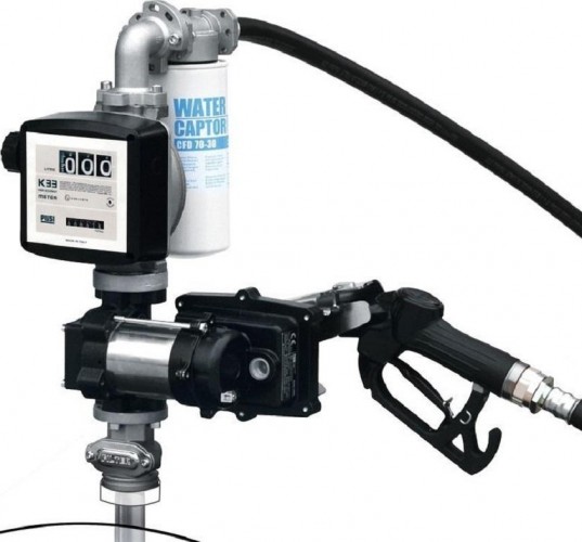 Бочковой комплект для перекачки бензина PIUSI Drum EX50 12V ATEX /MAN/F/4MT/K33/CABLE 0037502A