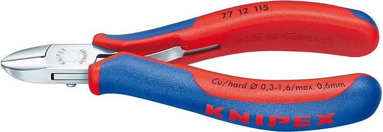 Бокорезы диагональные для электроники KNIPEX 7712115 115 мм KN-7712115