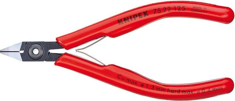 Бокорезы диагональные для электроники KNIPEX 7522125 125 мм KN-7522125