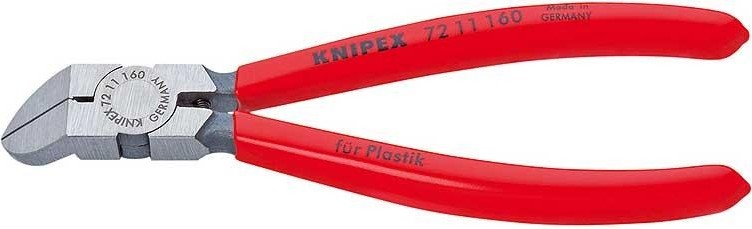 Бокорезы диагональные для пластмассы KNIPEX 7211160 160 мм KN-7211160