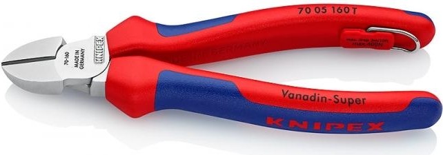Бокорезы диагональные KNIPEX 7005160T 160 мм KN-7005160T