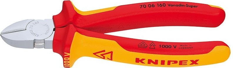 Бокорезы диэлектрические KNIPEX 7006180 1000 V, 180 мм KN-7006180