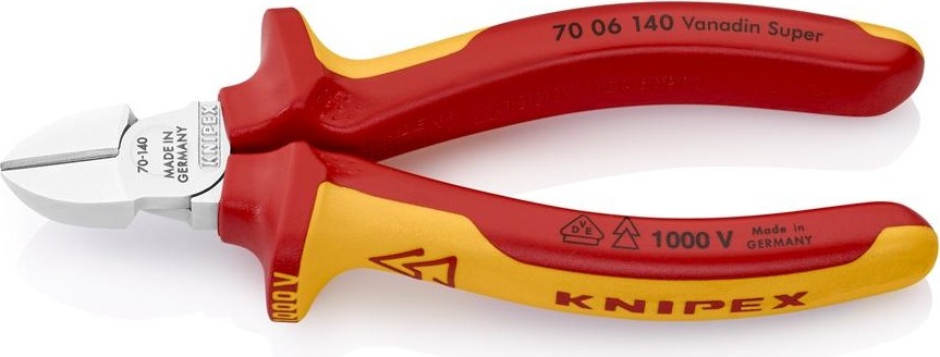 Бокорезы диэлектрические KNIPEX 7006140SB 140 мм KN-7006140SB