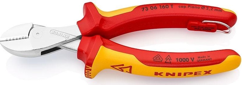 Бокорезы диэлектрические KNIPEX X-Cut 7306160TBK 160 мм KN-7306160TBK