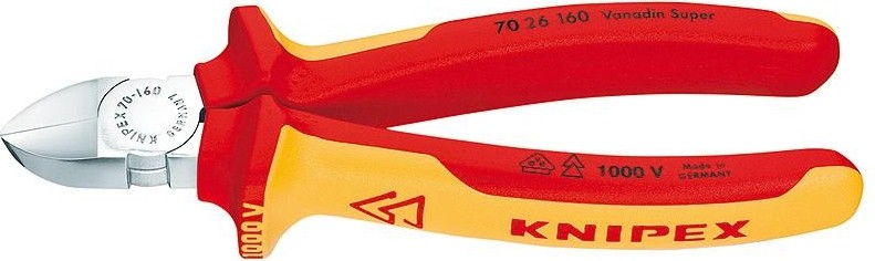 Бокорезы диэлектрические KNIPEX 7026160 1000 V, 160 мм KN-7026160
