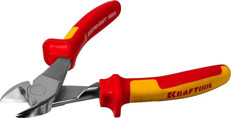Бокорезы диэлектрические KRAFTOOL "ELECTRO-KRAFT" 1000 V, 180 мм, диагональные 2202-6-18 2202-6-18_z01