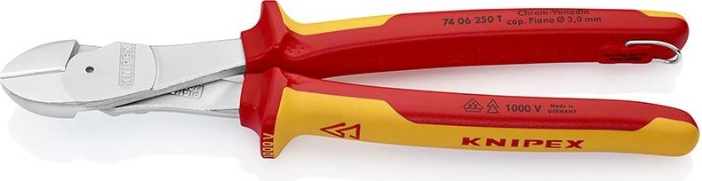 Бокорезы диэлектрические силовые KNIPEX 7406250T 250 мм KN-7406250T