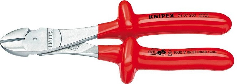 Бокорезы диэлектрические силовые KNIPEX 7407200 1000 V, 200 мм KN-7407200